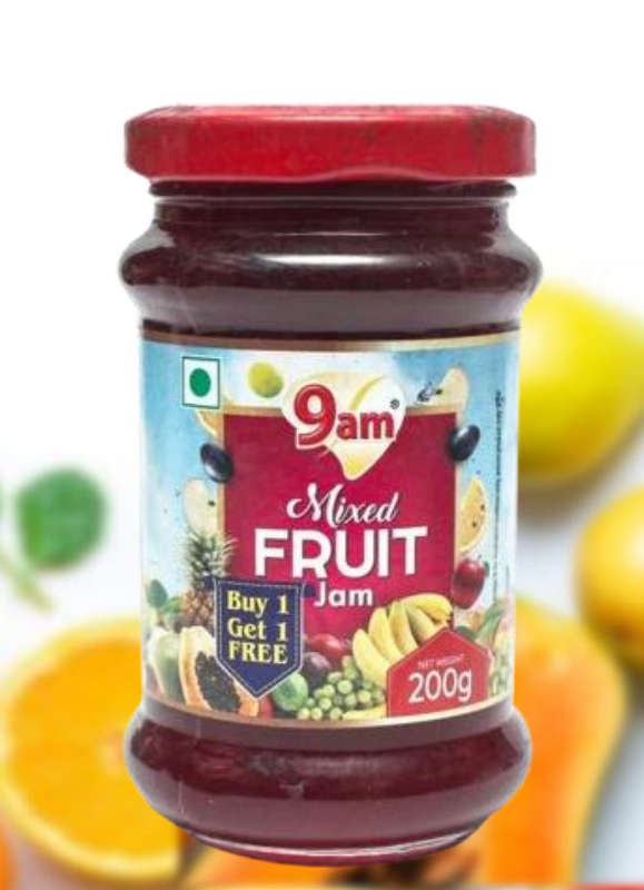 9Am Mixed Fruit Jam 200 G